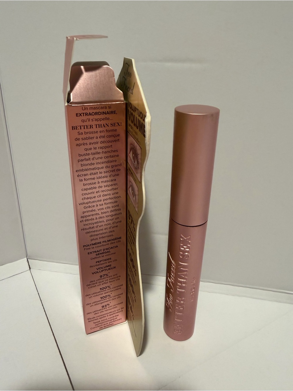 NIB! Too Faced Better Than Sex Mascara BLACK 0.27oz/8ml - Picture 2 of 5